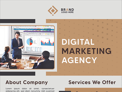 Agency Flyer Design branding design graphic design illustration