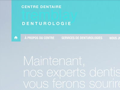 Dental Website blue dental dentist design doctor fade flat fullscreen transparent turquoise web