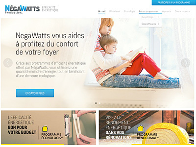 Negawatts Website Design