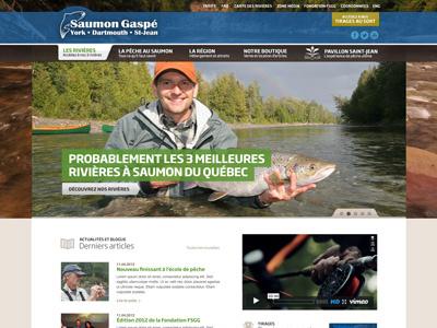 Fishing Website design fishing homepage vector web