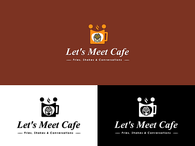 Let's Meet Cafe - Logo Design branding customlogodesign graphic design identity design illustration logo logodesign typography vector