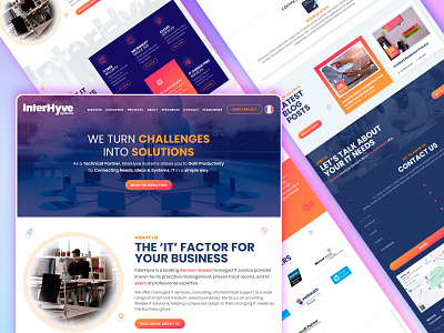 InterHyve - Web Design branding design graphic design illustration logo typography ui ui designer uiux designer ux ux designer uxui vector web application web design website layout website mockup