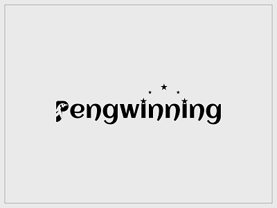 Logo Concept ( Penguin + Winning = Pengwinning branding brund identy design graphic design graphicdesign illustration logo logo design logodesign vector