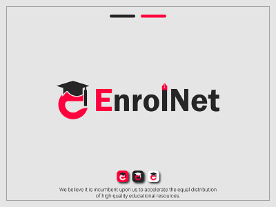 Logo for education institute "EnrolNet"