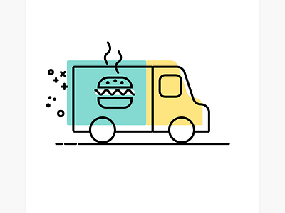 Churika Icon Fast Delivery delivery fast food icon illustration