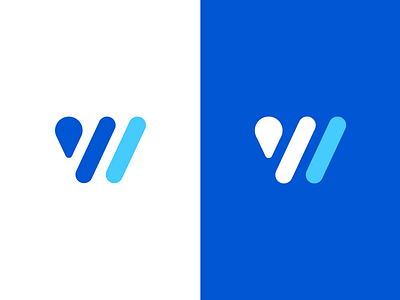 Wesseling Digital - logo design branding design geometric icon letter logo mark