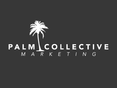 Palm Collective Marketing Logo branding illustrator logo marketing palm tree