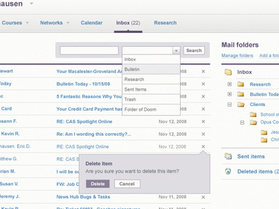 St. Thomas Student Portal Email UI email ui web design