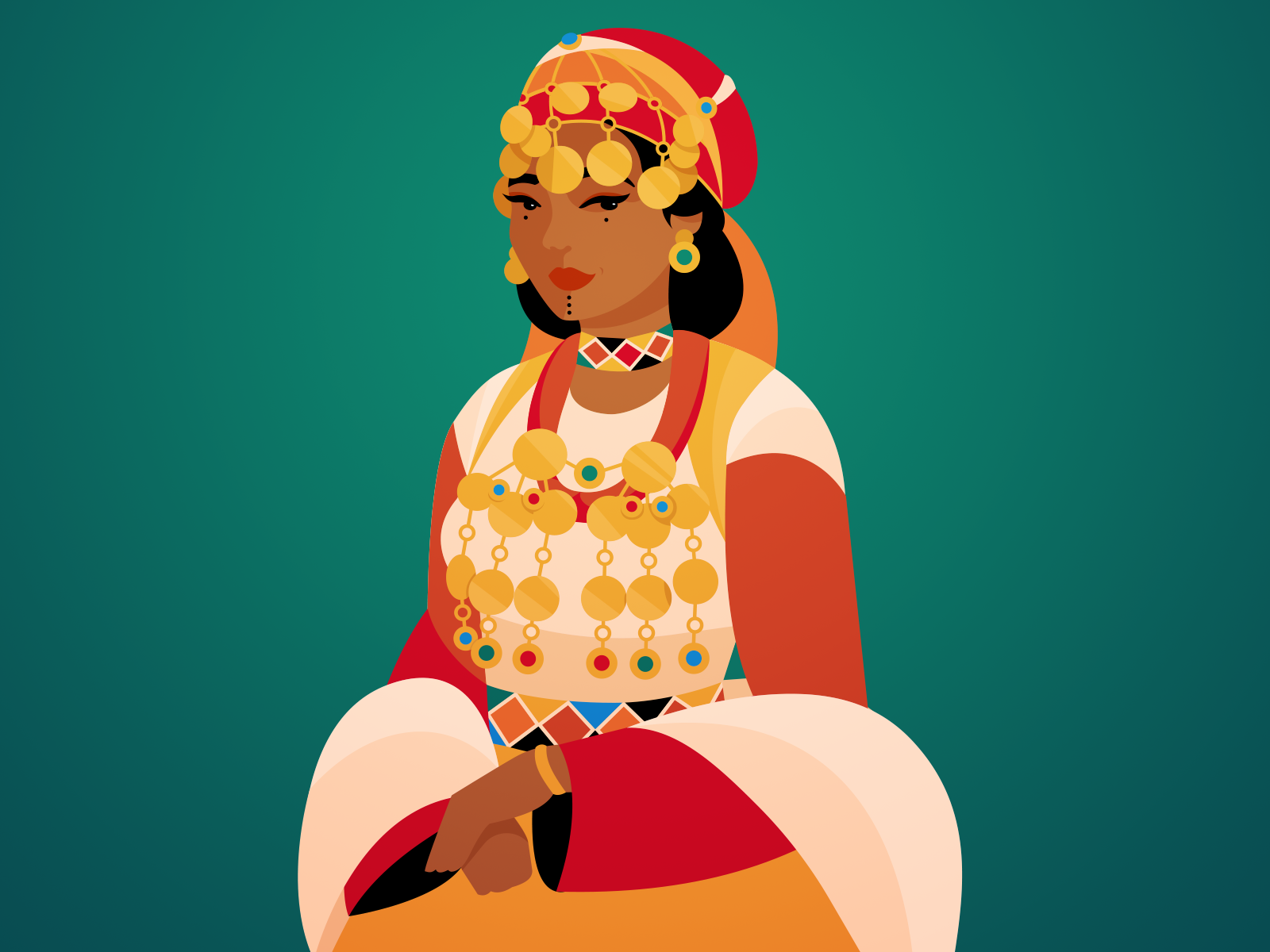 Berber Woman By Sofia Doudine On Dribbble