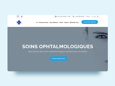Website creation for an ophthalmological center medical center website ui design web design website