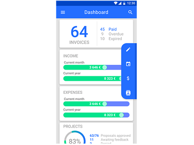 Dashboard CRM app app concept crm dashboard dashboard ui edge mobileapp rgw rgwit ruvenss side navigation