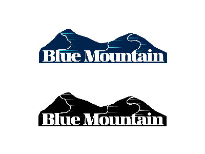 Blue Mountain Idea blue mountain dailylogochallenge logo mountain typography