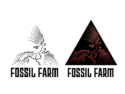 Dinosaur Theme Park Logo bones dailylogochallenge dinosaur fossil fossils gradient logo typography