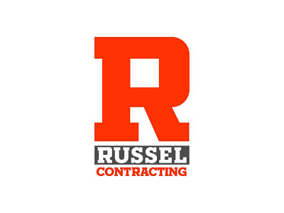 Russel Contracting Idea branding contracting daily logo challenge graphic design logo