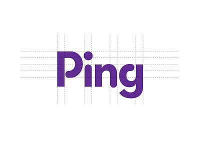 Ping app branding logo thirtylogos typography