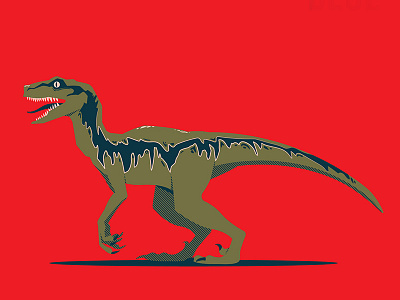 Raptor dinosaur graphic design icon logo vector