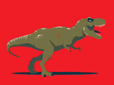 Rexy dinosaur graphic design icon logo vector