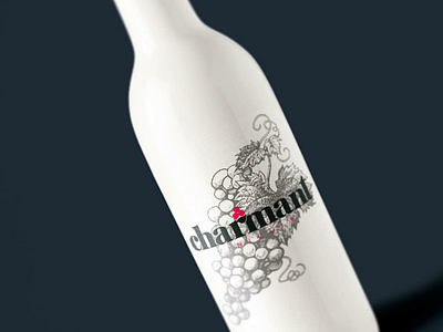 Charmant-Mockup branding design logo logotype mockup wine