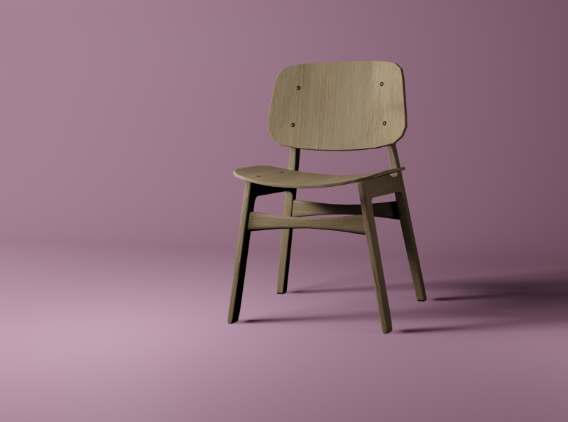 3d Wooden Chair by Ankit Akash on Dribbble