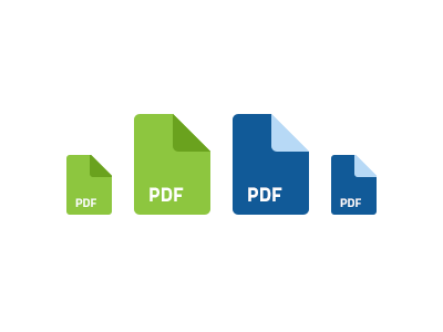 Flat PDF Icons