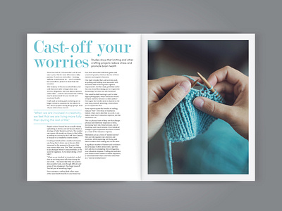 Knitting Magazine Spread