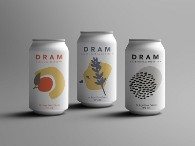 Can design for DRAM Drinks beverage design dribbble illustration