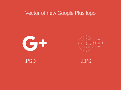 Vector of new Google Plus logo