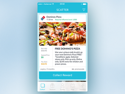 Scatter Collect Screen v4 app card collect ios scatter