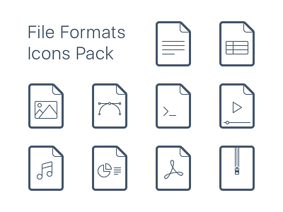 File Formats Icons Pack