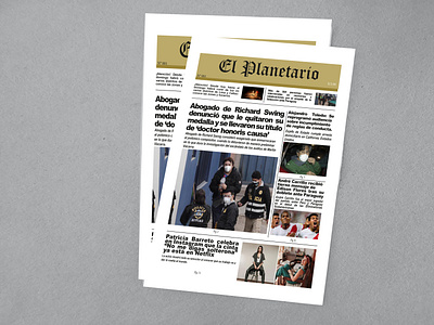 Periódico Grafica 3 design graphic design