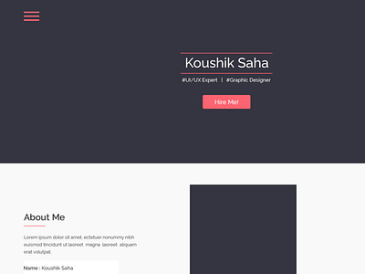 Resume / CV / Portfolio Website Template