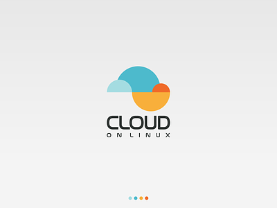 Cloud on linux awesome logo circle logo cloud app cloud computing flat logo geometric design illustration linux logo logo inspiration minimalist design minimalist logo ui ux vector