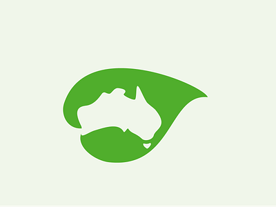 Green Australia australia australian awesome logo branding clean logo ecosystern flat logo green leaf leaves logo logo ideas logo inspiration minimalist logo negativespace restoration vector