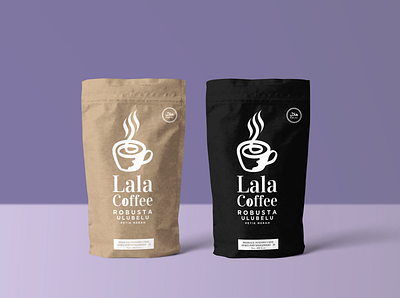 lala Coffee awesome logo branding clean logo coffee coffee logo logo logo ideas logo inspiration minimalist logo packaging packaging design robusta