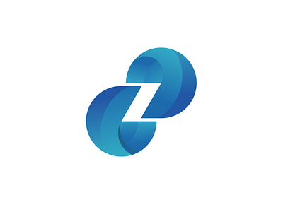 Z Blue Logo awesome logo blue branding clean logo company logo corporate logo lettering logo logo inspiration modern logo negative space typography z