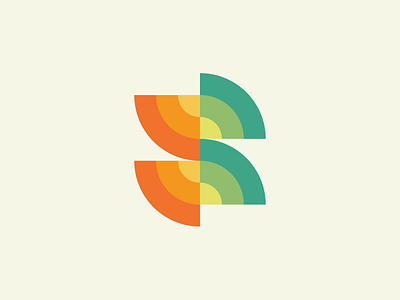 The Signal abstract apps branding circle colorful geometric green lettering logo ideas logo inspiration orange playful s letter s logo signal simple vector website wi fi wireless
