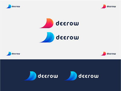 deerow modern D logo design abstract