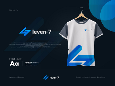 Leven-7 letter Logo Mark