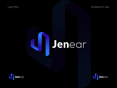 Jenear modern abstract logo design unused logo