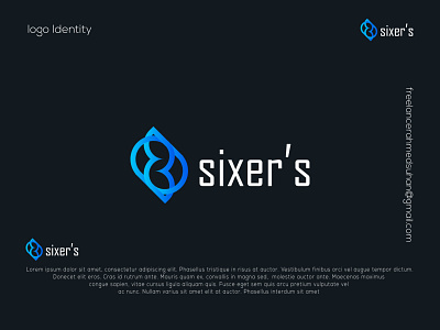 Sixer's modern abstract logo design