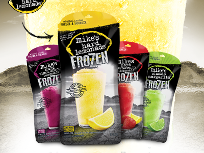 Mike's Hard Frozen mikes hard packaging print product
