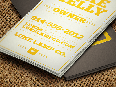 Ll Buscards art direction business card identity letterpress logo