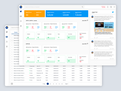 Tax Consultant Dashboard app design minimal ui ux web website