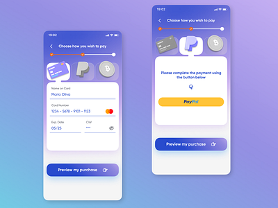 Daily UI - 002 | Credit Card Checkout app design ui ux