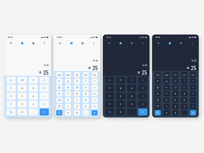 Daily UI - 004 | Calculator app design ui ux