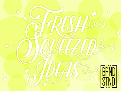Fresh Squeezed Ideas brand brand identity branding identity design illustration logo logotype typographic typography