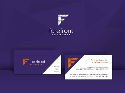 Forefront Business Card Mockup brand brand identity branding business cards