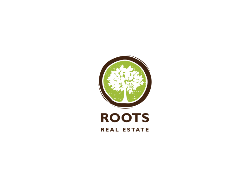Roots Real Estate Brand animated brand brand identity branding leaf logo real estate roots tree