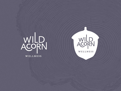 Wild Acorn Wellness Logo Design acorn brand identity branding logo logo design logomark logotype wellness