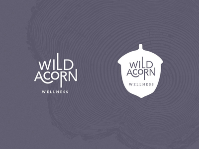 Wild Acorn Wellness Logo Design acorn brand identity branding logo logo design logomark logotype wellness